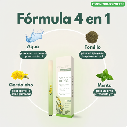Herbalina - Inhalador herbal para el antojo de fumar