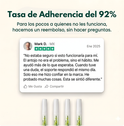 Herbalina - Inhalador herbal para el antojo de fumar
